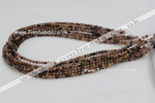 CST01 15.5 inches 4mm round staurolite gemstone beads wholesale