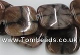 CST11 15.5 inches 22*22mm square staurolite gemstone beads wholesale