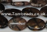 CST25 15.5 inches 15*20mm oval staurolite gemstone beads wholesale