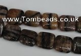 CST42 15.5 inches 12*12mm square staurolite gemstone beads wholesale