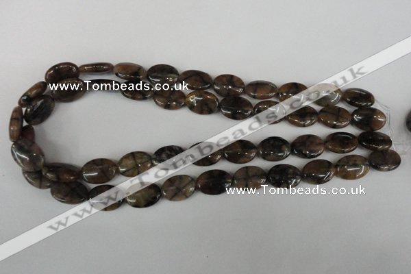 CST48 15.5 inches 13*18mm oval staurolite gemstone beads wholesale