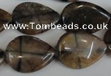 CST50 15.5 inches 18*25mm flat teardrop staurolite gemstone beads