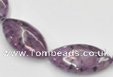 CSU24 AB grade 20*40mm flat rice dyed natural sugilite beads