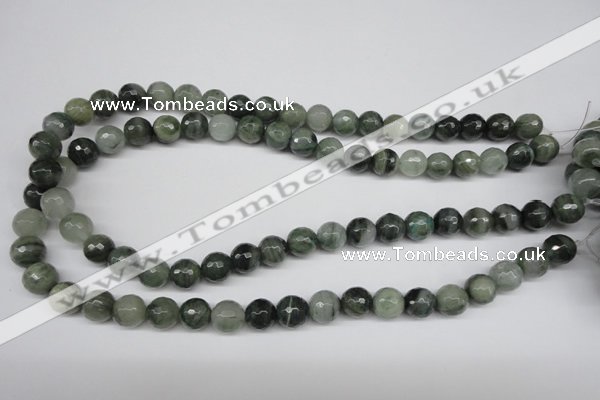 CSW11 15.5 inches 6mm faceted round seaweed quartz beads wholesale