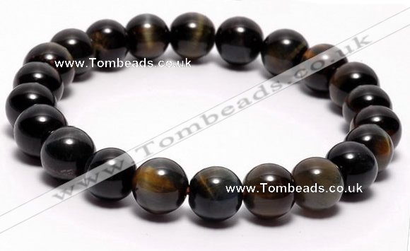 CTB02 7 inch 8mm round blue tiger eye stretch bracelet Wholesale