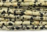 CTB1000 15 inches 2*4mm tube dalmatian jasper beads