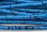 CTB1015 15 inches 2*4mm tube imitation turquoise beads