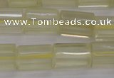 CTB104 15.5 inches 11*15mm faceted tube lemon quartz beads