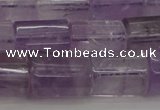 CTB105 15.5 inches 11*15mm faceted tube amethyst gemstone beads