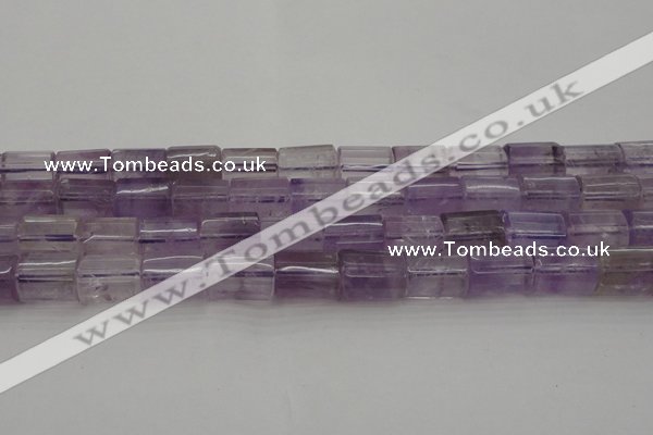 CTB105 15.5 inches 11*15mm faceted tube amethyst gemstone beads