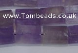 CTB204 15.5 inches 10*15mm faceted tube natural ametrine beads