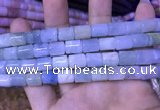 CTB250 15.5 inches 8*10mm tube natural aquamarine beads