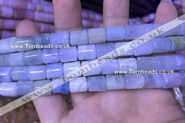 CTB250 15.5 inches 8*10mm tube natural aquamarine beads