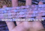 CTB252 15.5 inches 7*8mm - 7*11mm tube natural morganite beads