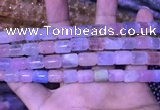CTB253 15.5 inches 8*10mm - 8*12mm tube natural morganite beads