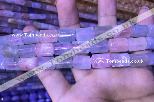 CTB262 15.5 inches 9*11mm - 9*13mm triangle natural morganite beads