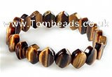 CTB28 7.5 inches 5*10*15mm oval tiger eye stretch bracelet