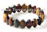 CTB29 7.5 inches 5*11*18mm oval tiger eye stretch bracelet