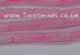 CTB311 15.5 inches 4*13mm tube rose quartz beads wholesale