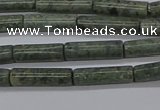 CTB337 15.5 inches 4*13mm tube green lace stone beads wholesale