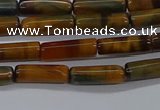 CTB352 15.5 inches 4*13mm tube tiger eye beads wholesale