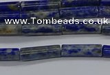 CTB356 15.5 inches 4*13mm tube lapis lazuli beads wholesale