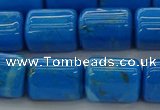 CTB538 15.5 inches 10*13mm triangle turquoise beads wholesale