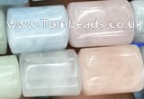 CTB602 15.5 inches 10*11mm - 10*12mm tube morganite beads