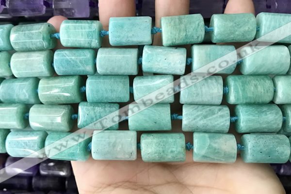 CTB623 15.5 inches 11*16mm - 12*18mm faceted tube amazonite beads