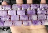 CTB652 15.5 inches 12*16mm faceted tube lavender amethyst beads