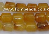 CTB702 15.5 inches 6*8mm tube yellow jade beads wholesale