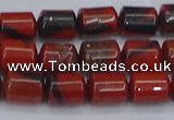 CTB708 15.5 inches 6*8mm tube red jasper beads wholesale