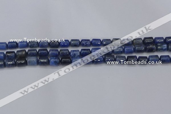 CTB716 15.5 inches 6*8mm tube blue dumortierite beads wholesale