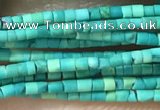 CTB801 15.5 inches 1mm tube turquoise beads wholesale