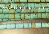 CTB802 15.5 inches 1mm tube turquoise beads wholesale