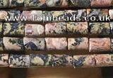 CTB816 15.5 inches 2*4mm tube leopard skin jasper beads wholesale