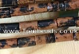 CTB817 15.5 inches 2*4mm tube mahogany obsidian beads wholesale