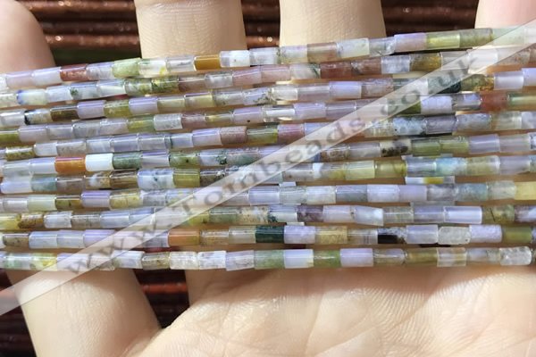 CTB818 15.5 inches 2*4mm tube Indian agate beads wholesale