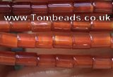 CTB820 15.5 inches 2*4mm tube red agate beads wholesale