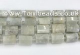 CTB876 13*25mm - 14*19mm faceted tube moonstone beads