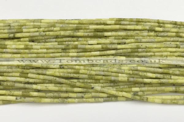 CTB967 15 inches 2*4mm tube jade beads