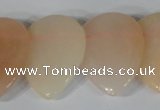 CTD02 Top drilled 22*30mm flat teardrop pink aventurine beads