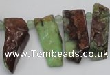 CTD1205 Top drilled 5*20mm - 10*40mm sticks Australia chrysoprase beads