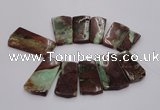 CTD1207 Top drilled 15*30mm - 25*50mm freeform Australia chrysoprase beads