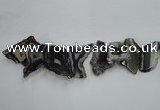 CTD1509 Top drilled 30*45mm - 40*55mm freeform agate slab beads