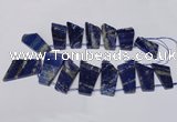 CTD1582 Top drilled 20*35mm - 30*50mm freeform lapis lzuli beads