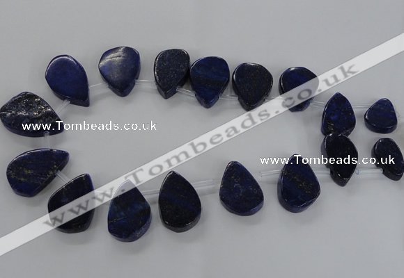 CTD1587 Top drilled 15*20mm - 25*35mm freeform lapis lazuli beads