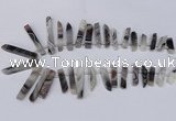 CTD1606 Top drilled 6*25mm - 8*50mm sticks botswana agate beads
