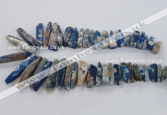 CTD1666 Top drilled 8*25mm - 15*50mm sticks agate gemstone beads