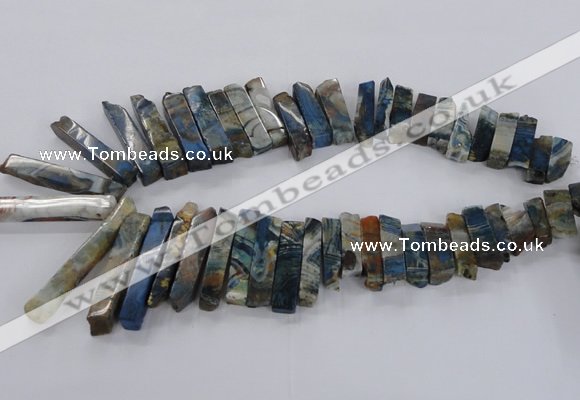CTD1667 Top drilled 8*20mm - 10*50mm sticks agate gemstone beads